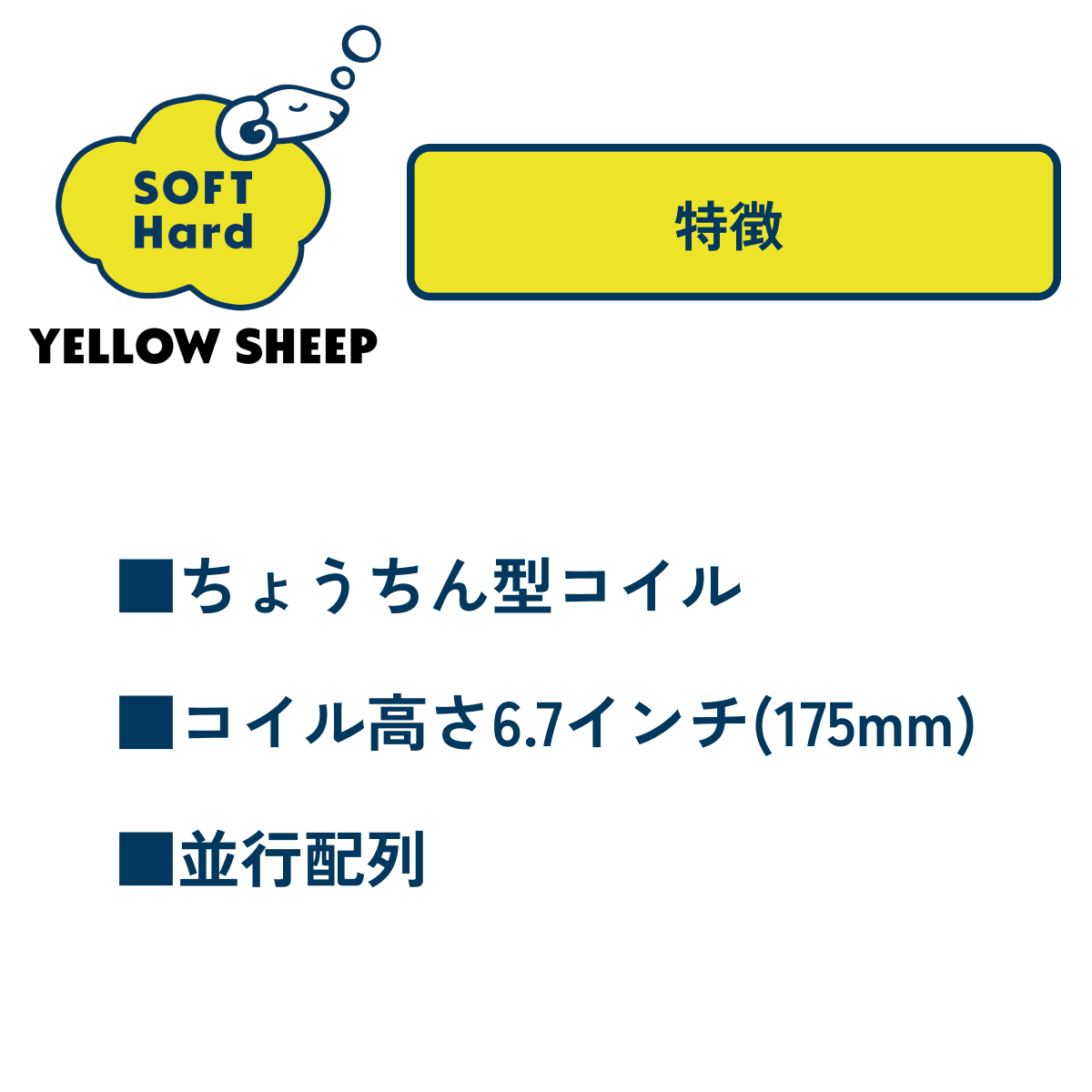 イエローシープ ソフトハード <クイーン>[幅160cm]【税込・送料無料